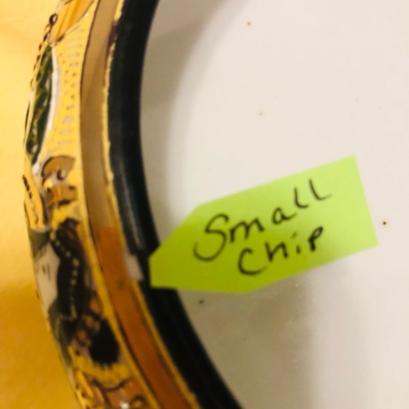 Japanese flower bowl with flower frog.  Vintage - Picture 8 of 8